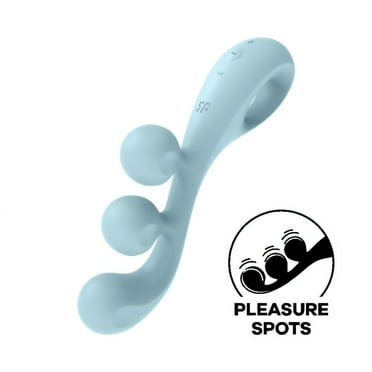 Satisfyer Tri Ball 2 | Multi Vibrator | Clitoral Stimulation | Anal Stimulation | Flexible Internal Wire | 3 Powerful Motors | Waterproof (IPX7) | Rechargeable Battery | Skin-Friendly Silicone