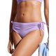 thumbnail image 1 of Bombacha de Bikini CRZ YOGA Tiro Medio con Lazos Laterales Fruncidos Morada M, 1 of 3