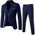 thumbnail image 4 of Traje de hombre de corte entallado, traje de 3 piezas, traje de boda y baile, 4 of 4