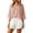 01, variant on Women Boho Striped Linen Blend 2 Piece Outfit Set, V Neck Batwing Sleeve Loose Top Elastic Waist Casual Shorts For Summer Beach Vacation