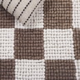 thumbnail image 4 of SAFAVIEH Natura Blazhe Checkered Area Rug, Brown/Ivory, 6' x 6' Square, 4 of 8