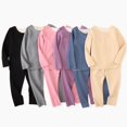thumbnail image 5 of YOUYEDIAN Base Layer Foy Boys Warm 2 Piece Fleece Lined Thermal Underwear Set Fall Winter Long Sleeve Crewneck Tops Kids Comfy Soft Pants, 5 of 5