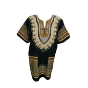 Mogul Women's Black Dashiki African Shirt Ethnic Top Short Sleeve Casual Tunic Blouse Tops XL