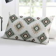 thumbnail image 5 of Sage Green Aztec Throw Pillow Cover 16 x 24 Inch Decorative Pillow Cover Southwest Boho Ethnic Chic Motifs Lumbar Pillowcase Seasonal Rectangle Cushion Case for Couch Sofa Bed Living Room, 5 of 7