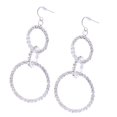 thumbnail image 4 of Pendientes nupciales de boda Fernando de plata con diamante artificial para mujer, 4 of 8