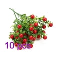 thumbnail image 2 of Plastic Red Pepper Bunch Artificial Plants Simulation Peppers Fake Vegetables Home Decoration;Plastic Fake Red Pepper Bunch Artificial Plants Simulation Peppers, 2 of 9