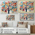 thumbnail image 5 of Designart "Abstract Tree in Colorful Style I" Oversized Floral Framed Wall Art - Global Multicolor Tree African Living Room Framed Canvas Art, 5 of 7