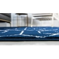 thumbnail image 4 of Marilyn Monroe Glam Collection Area Rug - Trellis (9' x 12' Rectangle Navy Blue Silver/Silver), 4 of 8