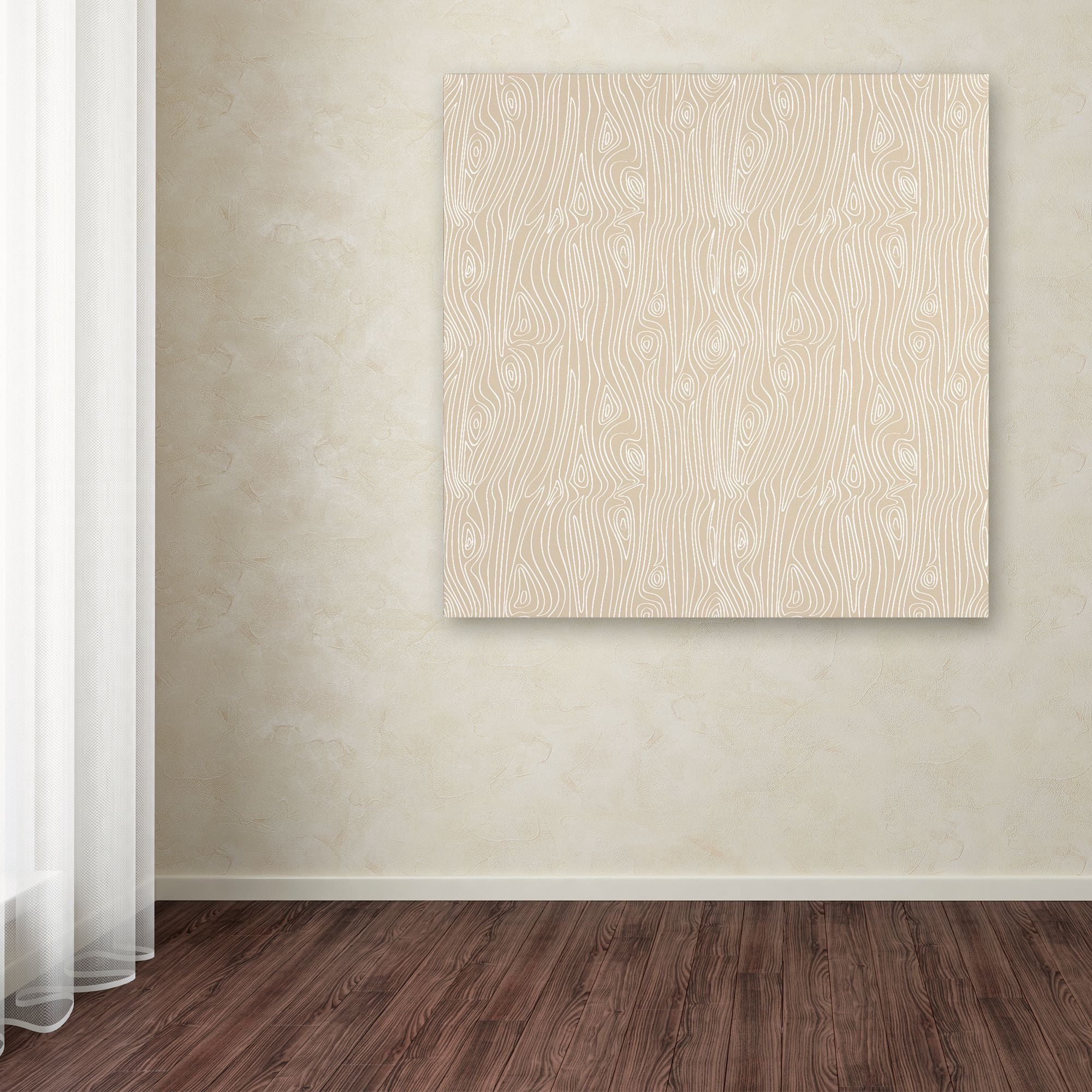 Trademark Fine Art 'Woodgrain Khaki' Canvas Art by Jyotsna Warikoo