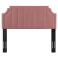 thumbnail image 3 of Modway Alyona Channel Tufted Performance Velvet Full/Queen Headboard in Dusty Rose, 3 of 10