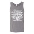 thumbnail image 2 of Wild Bobby, Greaser Outlaw Hot Rod Gambling Mechanic Pop Culture Mens Graphic Tank Top, Heather Grey, 2XL, 2 of 3