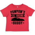 thumbnail image 3 of Inktastic Pawpaw's Lil' Racing Buddy with Car Silhouette Boys or Girls Toddler T-Shirt, 3 of 5
