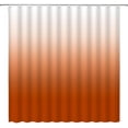 thumbnail image 2 of Burnt Orange Ombre Shower Curtain Gradient Orange White Modern Simplicity Fabric Bathroom Curtains Decor Set with Hook(72" WX72 H), 2 of 3