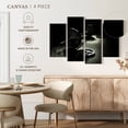 thumbnail image 5 of Elephant Stock Heavy Weightlifting Equipment Wall Art - Horizontal Multi Panel Canvas - Living Room Wall Decor - Sports Multi Panel - Black And Gray Decor - 52" x 32", 5 of 8