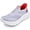Gray, variant on Mens Slip in Free up Hands Shoes Wide Toe Box Arch Support Orthopedic Walking Sneakers Cushioned Thick Zero Drop Sole Metatarsal Pads Athletic Shoes