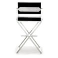 thumbnail image 4 of TOV Furniture Director White Vegan Leather Barstool with Silver Legs, 4 of 9