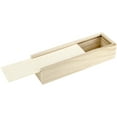 thumbnail image 2 of Wooden Pen & Pencil Box W/Sliding Lid-1.625"X8"X2.5", 2 of 3