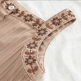 thumbnail image 6 of Kogui Little Girls Outfits Toddler Girl Outfit Infant Short Sleeve T-Shirts Flared Pants Little Girl Summer Clothes 5T 6T (Khaki,5-6 Years), 6 of 8