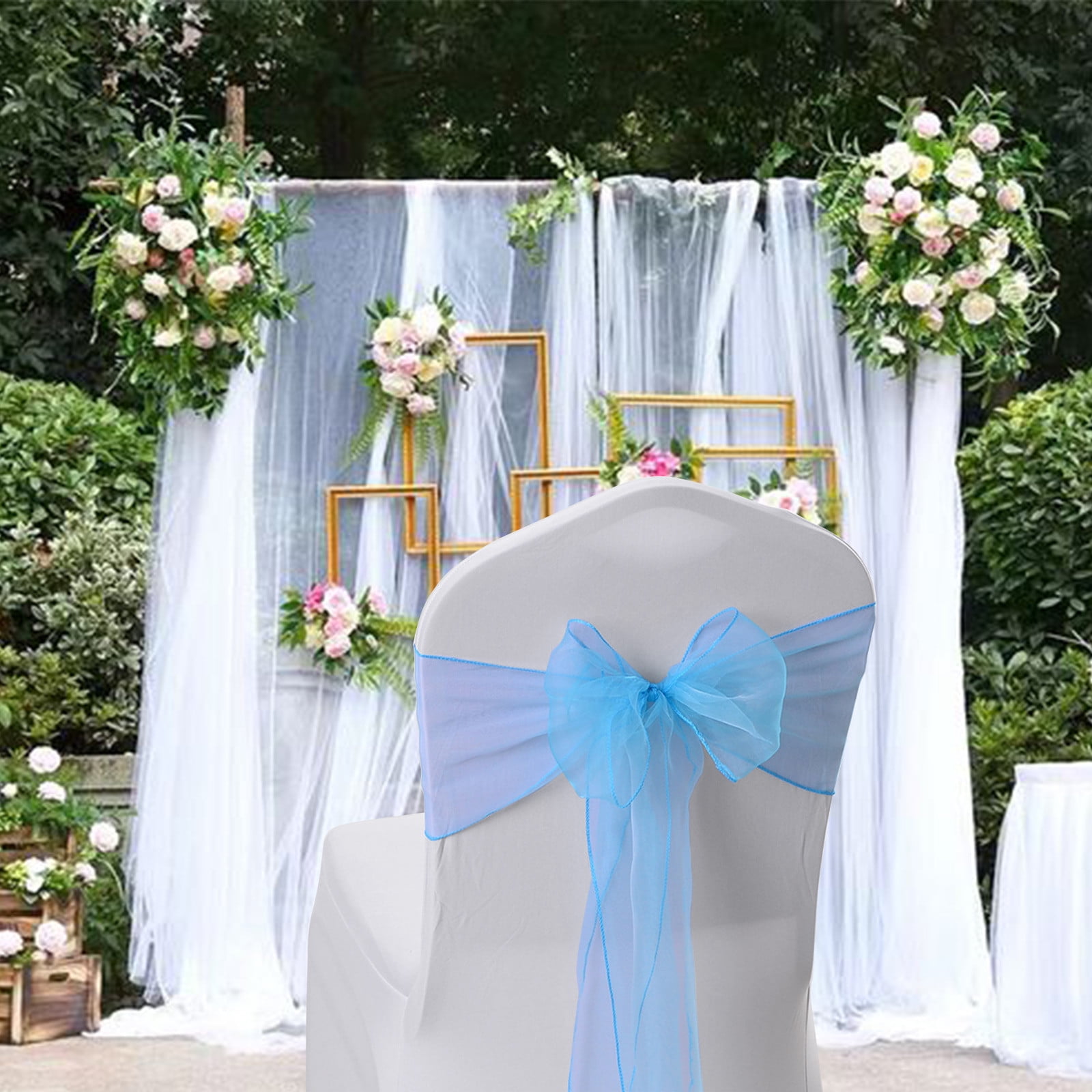 Yhsdtq,Discount Bonanza,Organza Chair Sashes, Wedding Party Chair