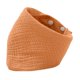thumbnail image 3 of Babero unisex para bebé, cómodo, suave y delicado con la piel, tipo bandana triangular. Naranja oscuro, 3 of 9