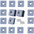 thumbnail image 1 of ZHAOCHENG GROOFOO - Paquete de 24 deslizadores de teflón autoadhesivos de 25 x 25 mm para muebles de alta resistencia, superficie deslizante de PTFE para facilitar el movimiento de muebles pesados y a, 1 of 4