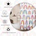 thumbnail image 5 of Rainbow Shower Curtains Boho Abstract Rainbow Shower Curtain for Bathroom Colorful Cute Kids Rainbow Bathroom Curtain Sets Waterproof Farbric for Bathroom Bathtub with Hooks, 72x72 inches, 5 of 6