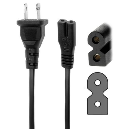 Optimum Orbis 6 Ft 6 Feet 2 Prong Polarized Power Cord for BROTHER SEWING MACHINE SE400 LB6770PRW LB6700PRW