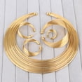 thumbnail image 6 of UDIYO 4Pcs/Set Exotic Nigerian Bridal Circle Necklace Earrings Bracelet Ring Jewelry, 6 of 6