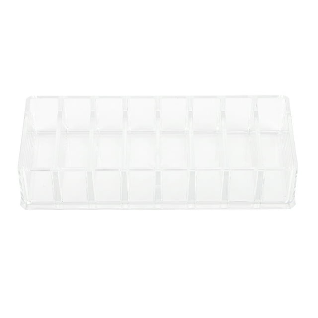 Herramienta de maquillaje acrílica transparente, soporte para lápiz labial, caja de almacenamiento, organizador