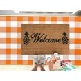 thumbnail image 3 of HearthHarmony Buffalo Plaid Rug 3x5 Ft Orange and White Checke Orange Rug Halloween Fall Door Mat Woven Cotton Washable Area Rugs Door Mat Outdoor Entrance for Front Porch Entryway Fall Farmhouse, 3 of 17