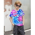 thumbnail image 3 of Aideaone Boys Girls T-Shirts Independence Day 3D Graphic Shirts Kids Cool Short Sleeve Tees Size 4-14T, 3 of 6
