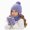 A10-Purple, variant on Children Winter Casual Outing Hat Scarf and Gloves Set Knitted Winter Hat