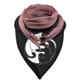 thumbnail image 4 of Universal Autumn Winter Warm Windproof Cat Prints Double-Layer Buckle Scarf, 4 of 9