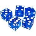 thumbnail image 2 of Casino Dice Trademark Poker, 19 mm, grado A, serializado (azul), 2 of 2
