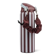 Mary Lawless Lee x TAL 32oz Stainless Steel 2-in-1 Straw and Chug Water Bottle with Push Lid and Strap, Stripes
