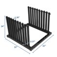 thumbnail image 3 of QinaQin 9-Slot Steel Windshield Rack with Foam Pads, Rubber Finger Locks, Elastic Band and Floor Mat for Auto Shop Use, 3 of 8