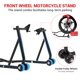 thumbnail image 5 of QinaQin Soporte delantero para motocicleta, capacidad de 850 lb, elevador ajustable tipo U y L con ruedas dobles y base antideslizante para mantenimiento o resguardo, 5 of 7