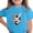 #0121-Blue, variant on Cowsor Tween Boys Girls Easter Fun Print Crew Neck Short Sleeve Cotton Tee Comfortable Lightweight Casual Easter Daily Wear for Kids 3-15 Years