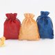 thumbnail image 3 of CHAO 20 bolsas de arpillera de lino de colores mezclados, mini bolsas de regalo livianas, bolsas transpirables con cordón, bolsas de yute para almacenamiento, para bodas, fiestas, nacimientos, 9,5 x 1, 3 of 4