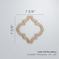 thumbnail image 3 of Ekena Millwork 7 3/8"W x 7 3/8"H x 1/4"T Extra Small Marrakesh Decorative Fretwork Wood Wall Panels, Birch, 3 of 18