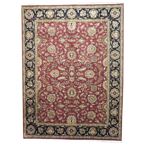 Wahi Rugs Hand Knotted Jaipur Kashan Wool 8'10" X 11'9" - W253