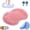 Pink, variant on Shower Foot and Back Scrubber Massage Pad, Silicone Foot Scrubber Mat with Suction Cups, Wall Mount Back Washer, Non Slip Exfoliating Foot Brush for Shower, Men, Women, Seniors (A*2)