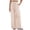 690#Beige, variant on High Waisted Wide Leg Palazzo Trousers Women Soft Striped Elastic Waist Loose Fit Casual Daily Travel Lounge Pants With Convenient Pockets Light Blue 2XL