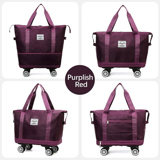 Organizadores de armario y almacenamiento, Organización y almacenamiento, Contenedores de almacenamiento, Bolsa de viaje universal con ruedas, Bolsa de viaje impermeable y plegable de gran capacidad,