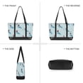thumbnail image 6 of FORMRS Laptop Tote Bag for Women with 15.6" Computer Compartments Handbag, Blue Ice Hockey, 6 of 7