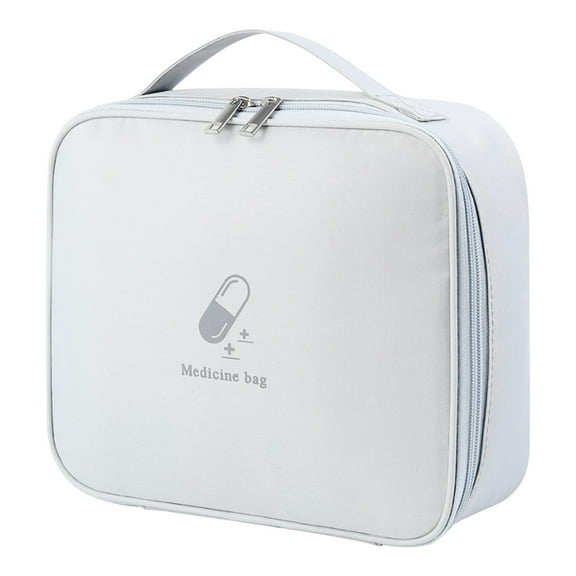 Medication Empty Bottle Organizer, Medication Bottle Organizer with Portable Pouch, Family First Aid Kit for Emergency Medications (No Drugs)