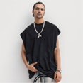 thumbnail image 2 of Men's Summer Wash Retro Vest Sports Basketball Fitness Travel Tank Top for Men Lightweight Breathable Comfortable Casual Workout Men's Tops T-Shirt Casual Crew Neck Loose, 2 of 5
