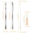 thumbnail image 5 of TeqHome Telescoping BBQ Roasting Sticks 12PCS Smores Skewers Hot Dog Marshmallow Fork, 5 of 5