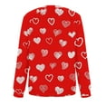 thumbnail image 5 of Aboser Womens Shirts Valentines Day Idea Gift Pink Heart Graphic Shirt Y2k Long Sleeve Tops for Women Oversized Sweatshirt Casual Round Neck Pullover Blouse, 5 of 5