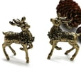 thumbnail image 7 of AFQH Brass Mini Deer Sculpture Elegant Tabletop Decoration Fine Crafted Miniature Figurine Artwork for Home and Office, 7 of 7